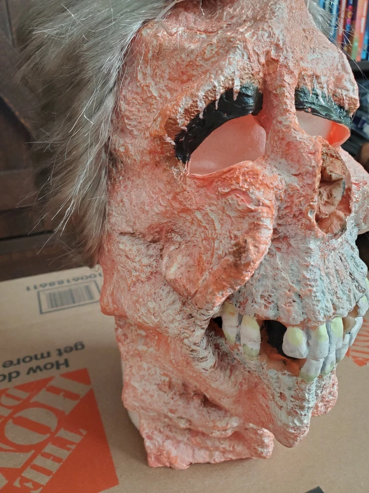 1993 Forum Novelties Halloween Mask New scary female corpse death skull vintage - Image 4 of 4