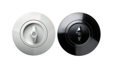 Berker Hager Kreuzschalter Serie 1930 rund weiß schwarz Nostalgie