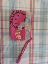 Hello Kitty 2013 Sanrio Pink Mini Wristlet/Coin Purse Great Shape See Pictures