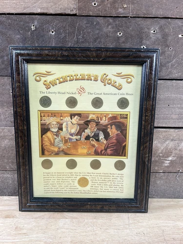 Vintage Swindler's Gold Liberty Head Nickel Coin Hoax Collection