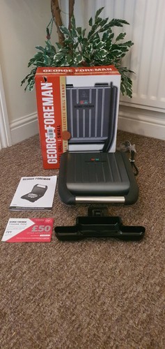 George Foreman Small Steel Grill 25031 EBay