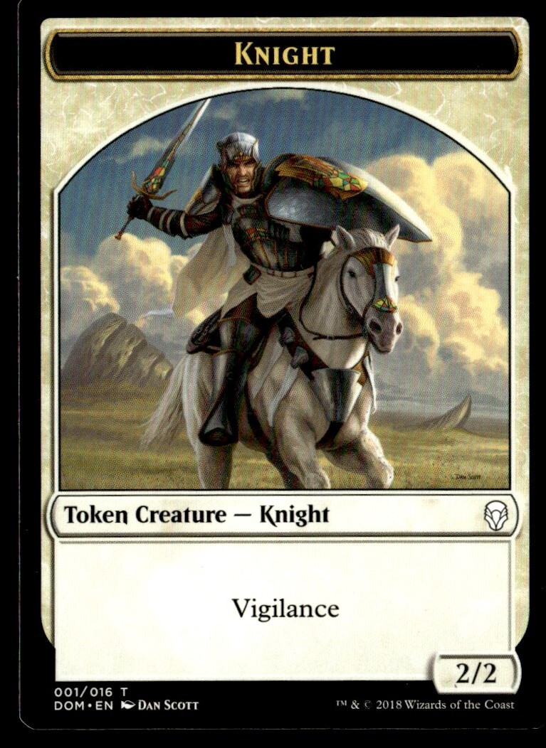 2018 Dominaria Tokens Knight Token/Common #1