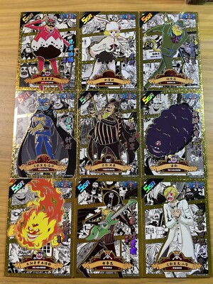 ワンピース トレーディングカード セット HOLO FOIL One Piece Full Set of 18 Ultra Rare Premium Foiled Collectible