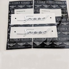 Bentley Continental Gt Gtc Speed Sidehead Fender Badge Set Pn 3w8853675e