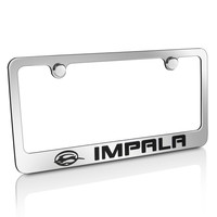 Chevy Impala Chrome Brass License Plate Frame on sale Chevy Impala Chrome Brass License Plate Frame on sale