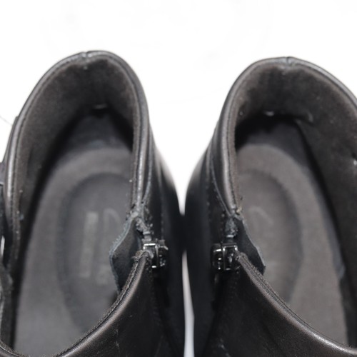 Clarks Womens Camryn Fiona Boot Size 9 M Black Leather Wedge Heel Bootie Comfy - 第 12/14 張圖片
