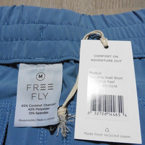 FREE FLY Women's Medium Swell Shorts Blue Reef - Picture 3 of 8