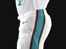MIAMI DOLPHINS TEAM ISSUED/GAME USED WHITE NIKE PANTS 2013-2017 SEASON ALL SIZES