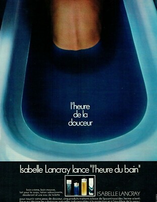  Advertising 0322 1971 Isabelle Lancray Bath Time Line Cream