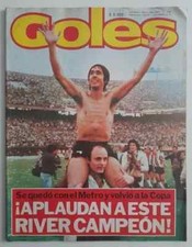 RIVER PLATE CHAMPION 1979 Revista GOLES Original FÚTBOL ARGENTINA ¡RARO!