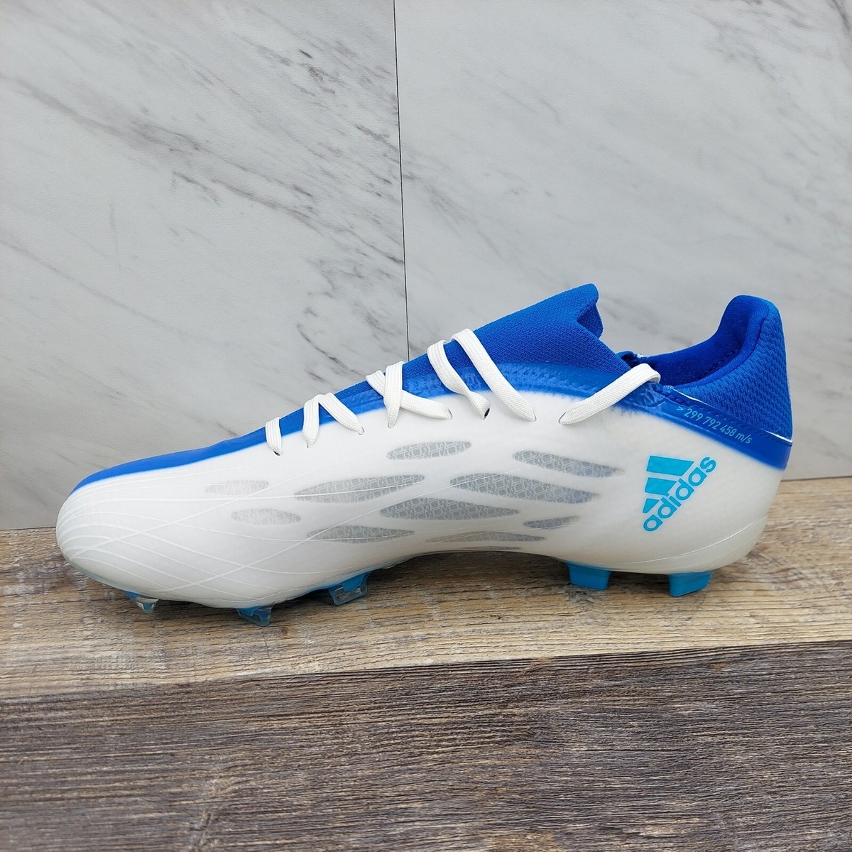 Adidas X Speedflow.2 FG Soccer Cleats White Blue GW7474 Men's Size