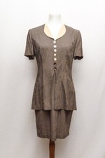 Vintage Taurus 2 womens dress brown business size 4 M+ 80s