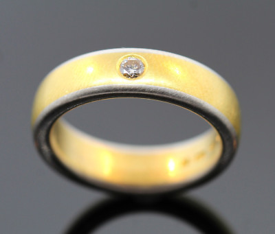 ORIGINAL NIESSING RING MIT 1 BRILLANT AUS 950/- PLATIN + 900/-GOLD WERT 6990,- 