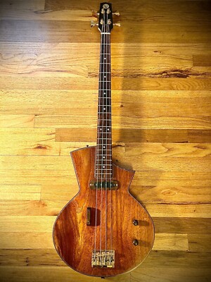  Custom Electric Bass Guitar by luthier Colin Warling, Solid Mahogany, Lollar PU