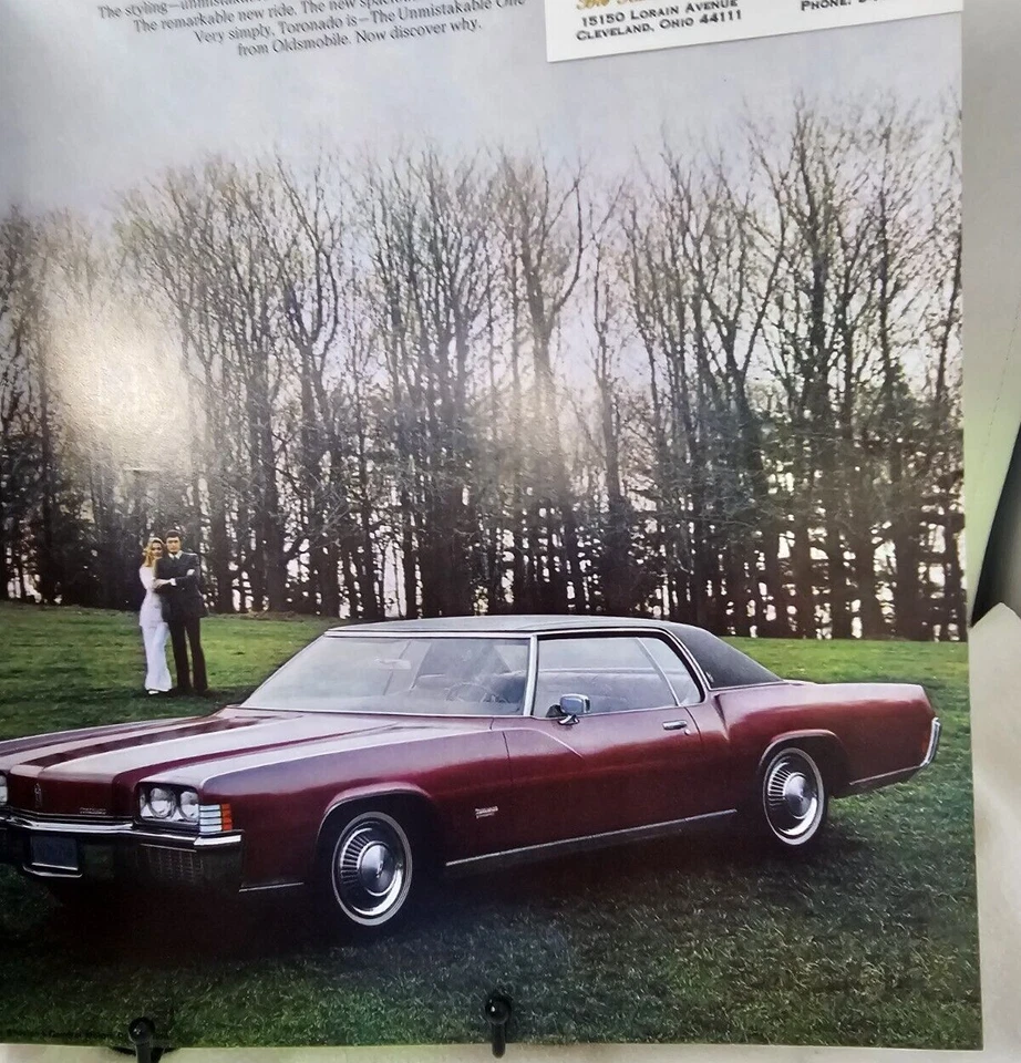 Folleto de ventas Oldsmobile Toronado 1971 Foto 2 de 2