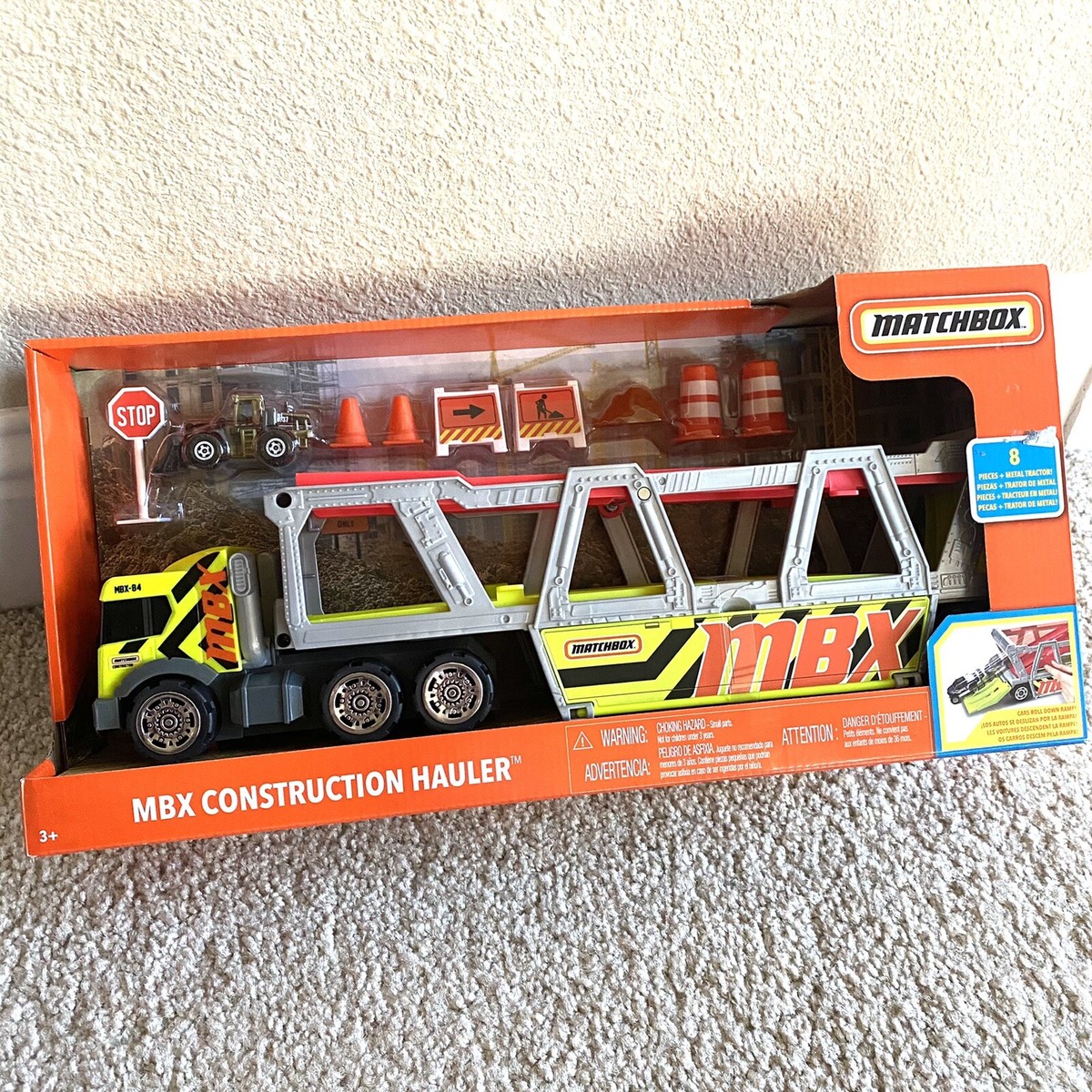Matchbox MBX Construction Truck Hauler Set New Die Cast Tractor