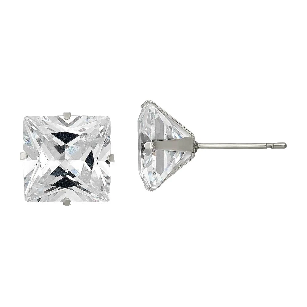 Square Stainless Steel Fashion Earrings