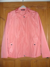 Ladies Coral Pink Lightweight Jacket From Bm. Size Small 10-12.