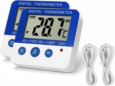 Fridge Freezer Thermometer Max/Min Memory LXSZRPH High & Low Temperature Alarms