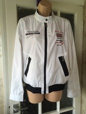 Paul & Shark Red Bay Yachting White Windbreaker / Waterproof Jacket In Size M