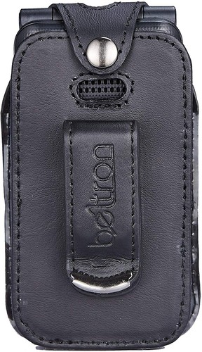 Fitted Leather Case with Belt Clip for Cricket Debut Phone U102AC - Picture 5 of 8