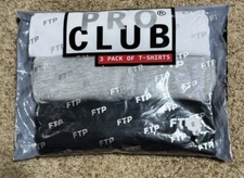 FTP x Pro Club 3-Pack T-shirt - Size Small - FuckThePopulation ProClub