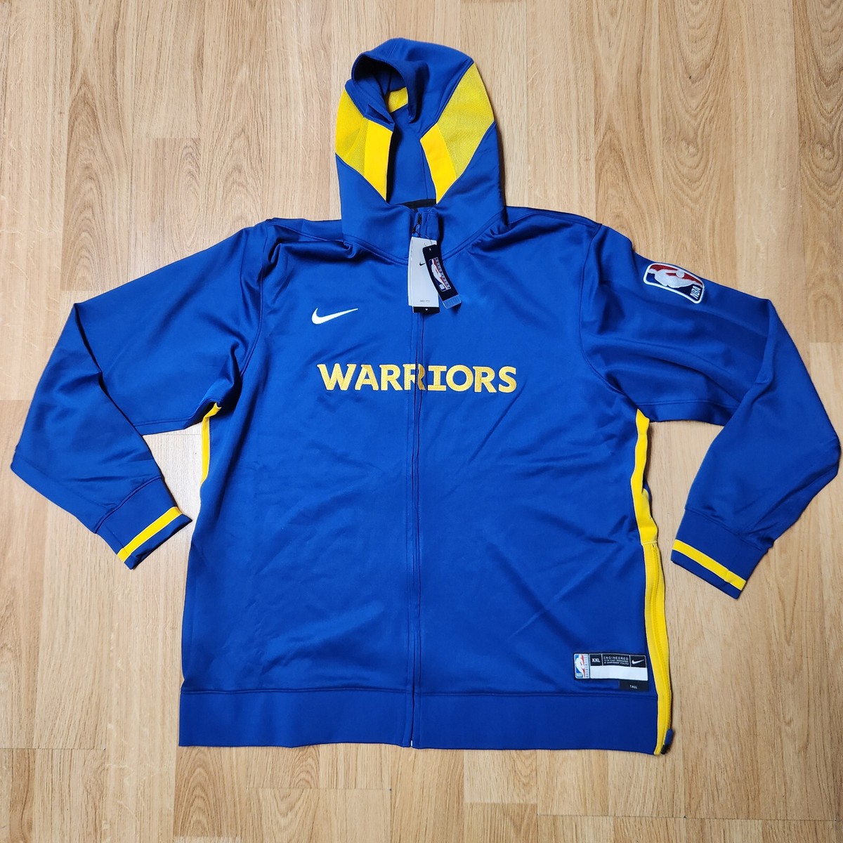 2022 Golden State Warriors NBA Team Issue Nike warm up hoodie men
