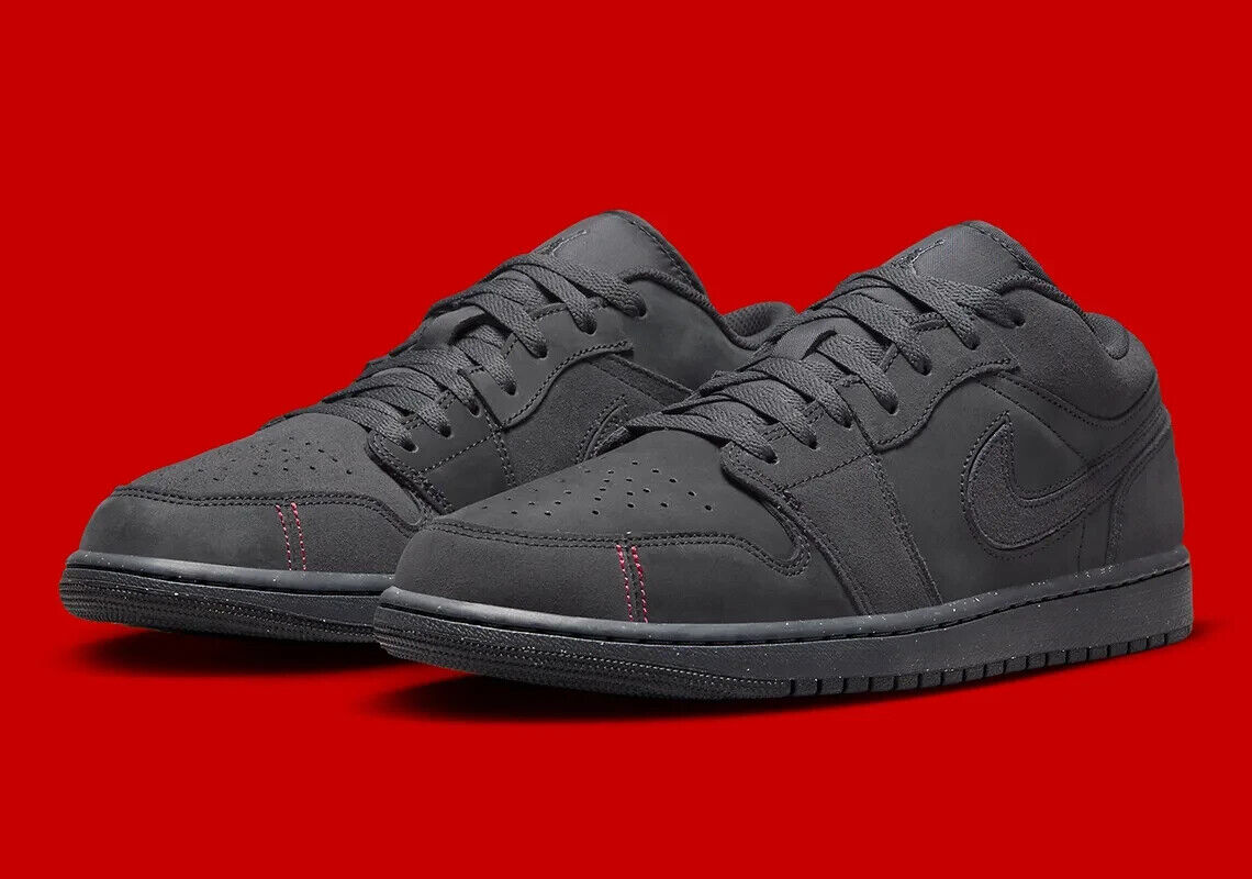 Nike Air Jordan 1 Low SE Craft 'Dark Smoke Grey' FD8635-001 Nike Air Jordan 1 Low SE Craft 'Dark Smoke Grey' FD8635-001