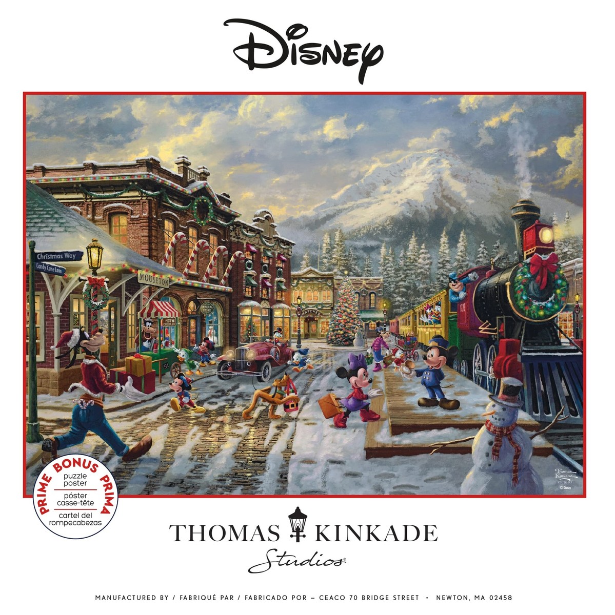 Ceaco Classic Christmas Candy Canes & Cocoa 1000 Piece Jigsaw Puzzle - Holiday Family Puzzle