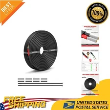 Durable Stranded 14 AWG Low Voltage Wire - Tinned Copper Cable for Auto Use 15FT