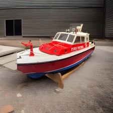 Vintage Graupner Feuerlöschboot RC Boot Schiff in OVP No Robbe Krick