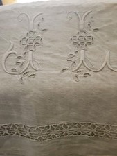  Drap Mariage Métis broderies main trousseau de mariage fin XIXe siècle 200x260