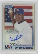 2010 Bowman Draft USA Team Refractor 19/199 Nellie Rodriguez Nelson Auto 0c2
