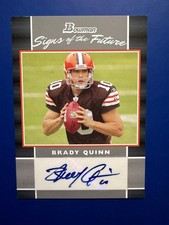 2007 Bowman - Signs of the Future Football Brady Quinn #SF-BQ NM