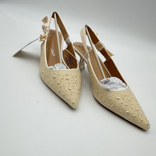 Women's Milan Pearl Slingback Heels - A New Day