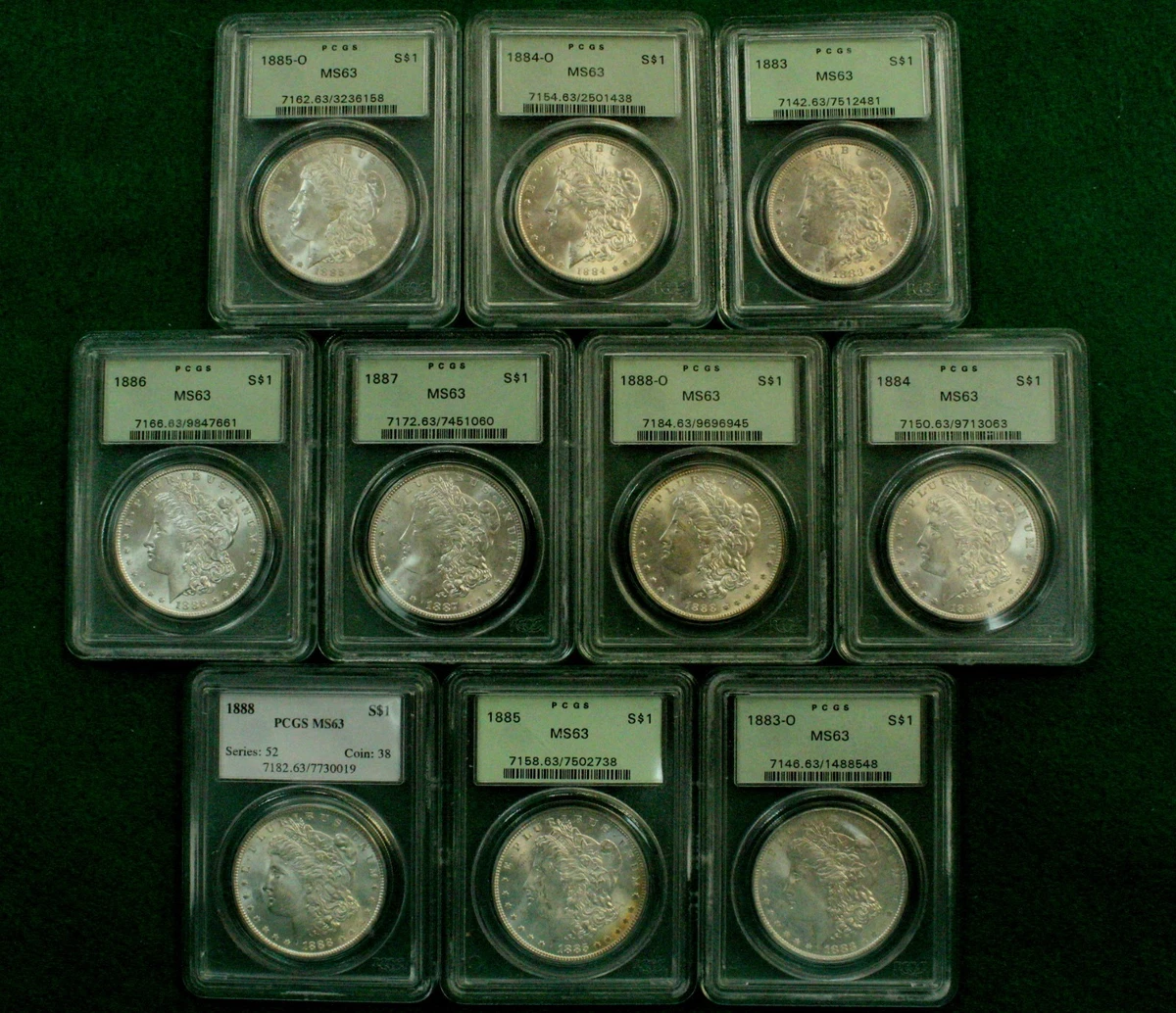 コ*ア様 モーガン銀貨 1883年と1921年セット 1883 Year Morgan US Dollars (1878-1921) for sale | eBay