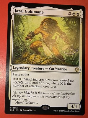 MTG, MAGIC, JAZAL GOLDMANE, 0142,  BLC, REGULAR, RARE, NM