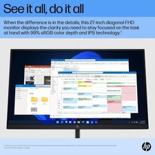 HP E27 G5 27" Full HD Monitor 27" IPS 5ms 75Hz for Desktop PC Laptop Display 5