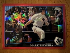 2009 Topps Chrome Red Refractor /25 SP Mark Teixeira #32 Yankees