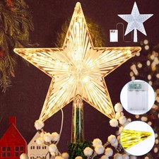 Christmas Tree Topper Light Christmas Star Lighted ChristmasStar Tree Topper