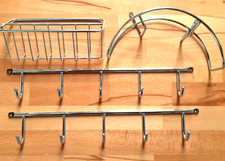 Gitterregal, H&auml;ngerregal, H&auml;ngerk&ouml;rbchen, Metallh&auml;nger, Hakenh&auml;nger, Metall