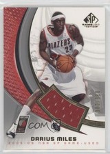 2005 SP Game Used Edition Authentic Fabrics Gold 35/100 Darius Miles #81-J 00ix