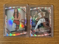 2025 Panini Prizm WNBA Kiki Iriafen #149 + #72 WNBA Logo Prizm Lot Mystics RC