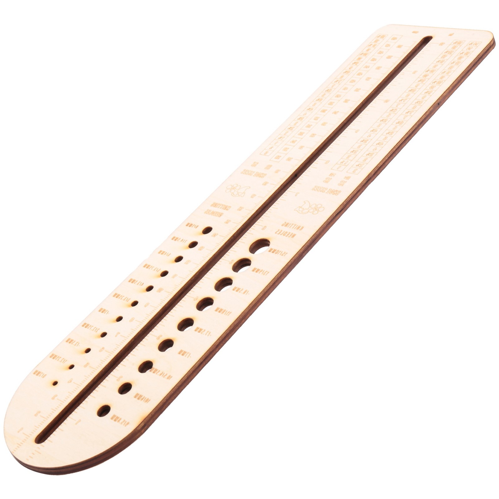 Wooden Sock Blockers for Knitting Needle  Crochet Size Measurement Ruler6416