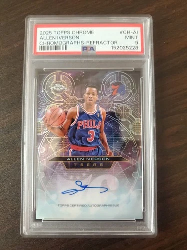 2025 Topps Chrome Allen Iverson Refractors (PSA 10)