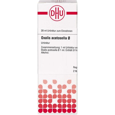 OXALIS ACETOSELLA Urtinktur 20 ml PZN 07176400