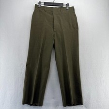 Vintage 80s US Military Trousers Pants men's 30 L Fits 29x27 Tropical Wool USA