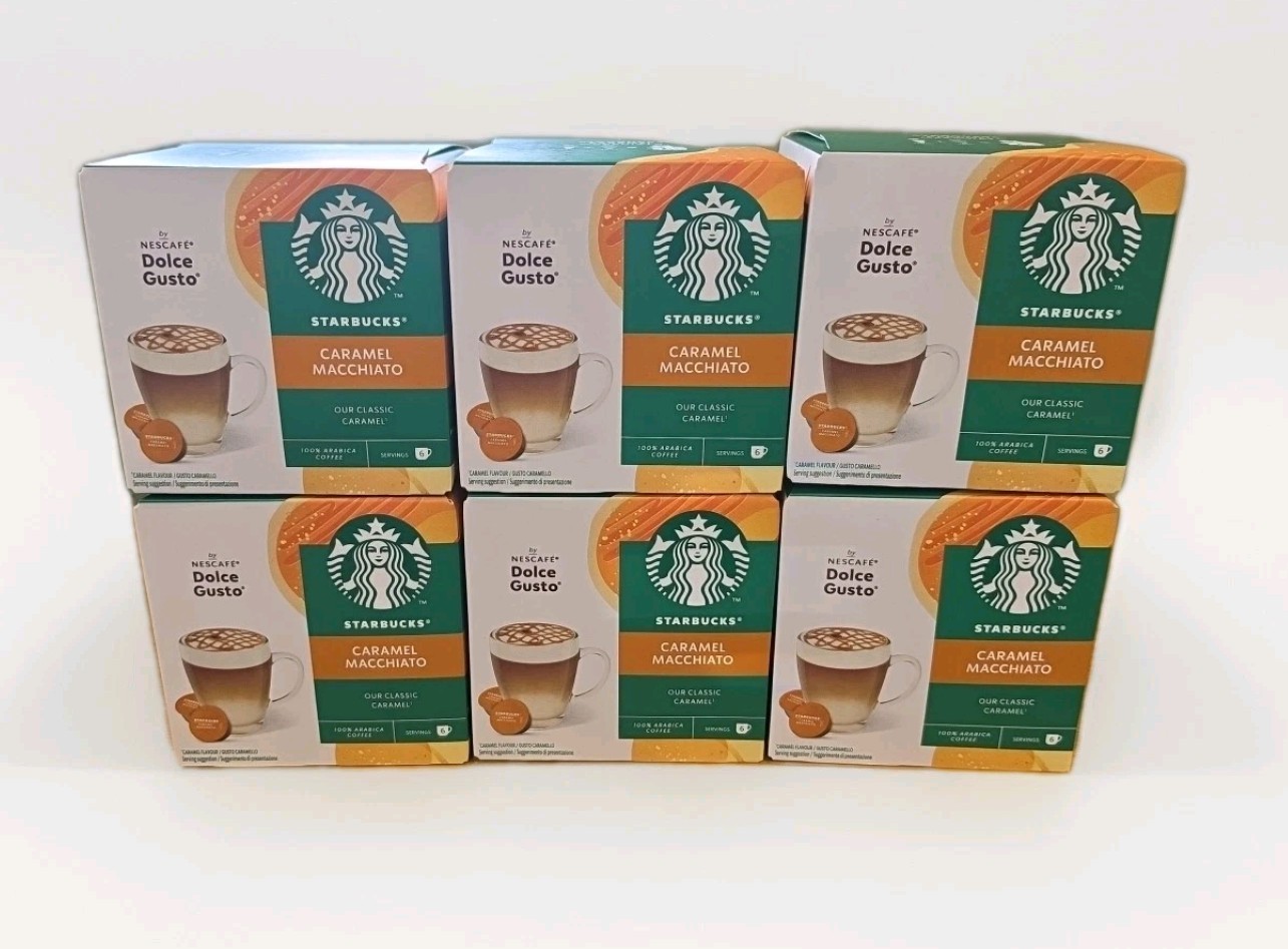 72 X STARBUCKS Dolce Gusto Caramel Macchiato by NESCAFÉ (36 Drinks)