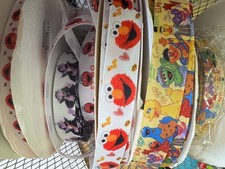 Grosgrain ribbon BTY SALE Various pattern Clearance End of Lot Ribbon Sesame