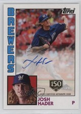 2019 Topps 1984 Baseball 150th Anniversary 85/150 Josh Hader #84A-JHA Auto 13iq